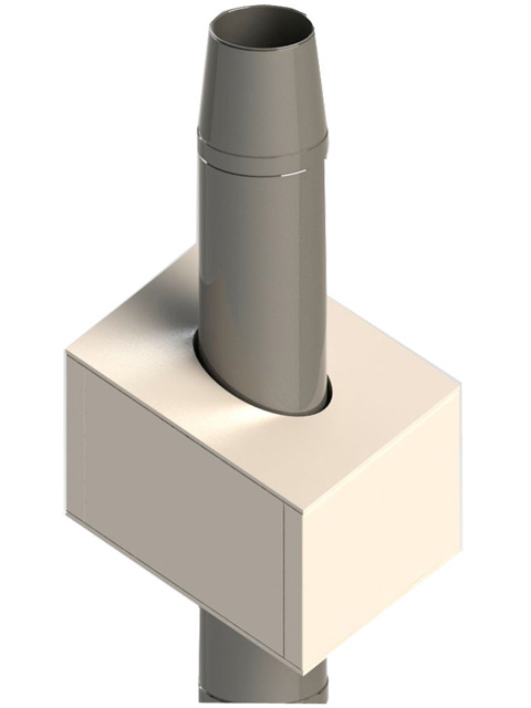 Zusatzmodule - DWD-Schott Zusatzmodul 5 - beidseitiger elliptischer Ausschnitt für das Kaminrohr